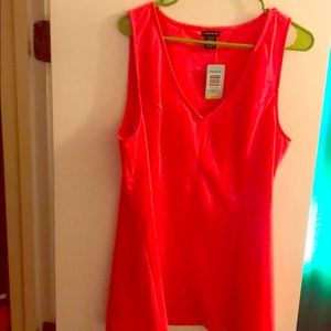 Coral colored peplum top